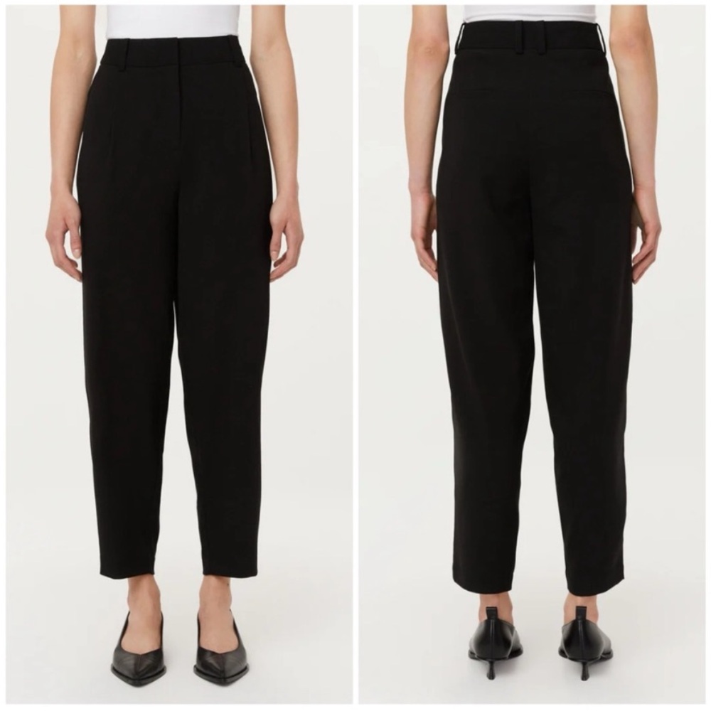 Frank and Oak Amelia High Rise Balloon Black Pants Trousers 4